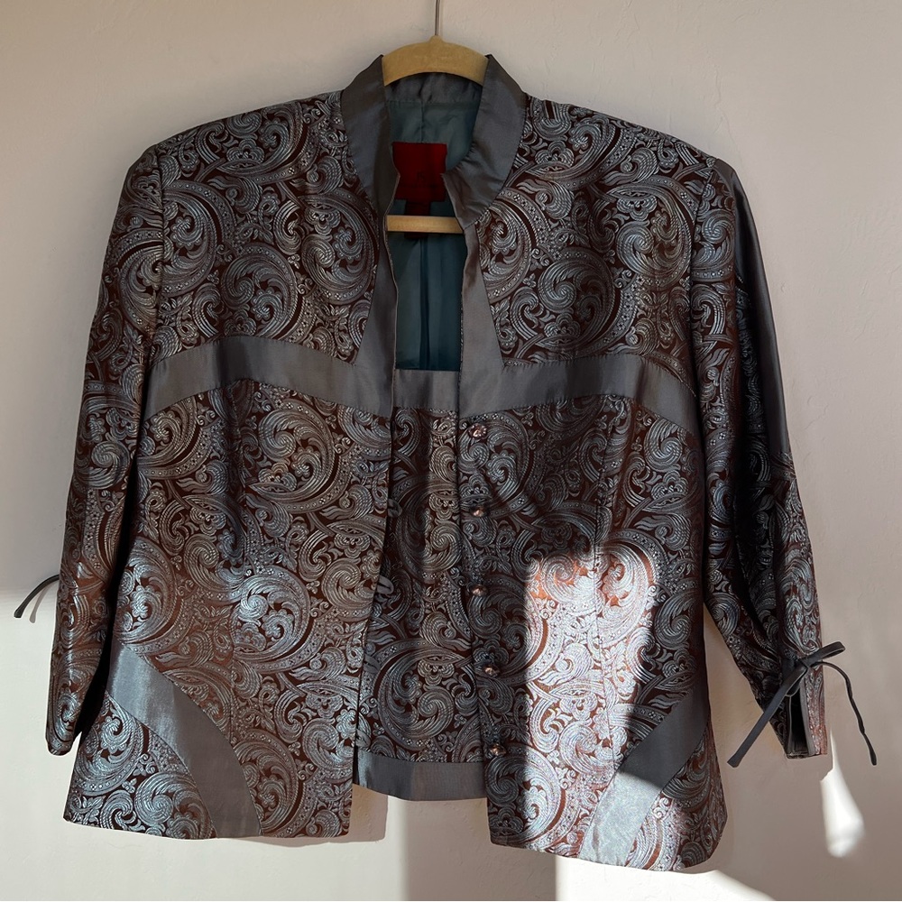 Two piece top and jacket set